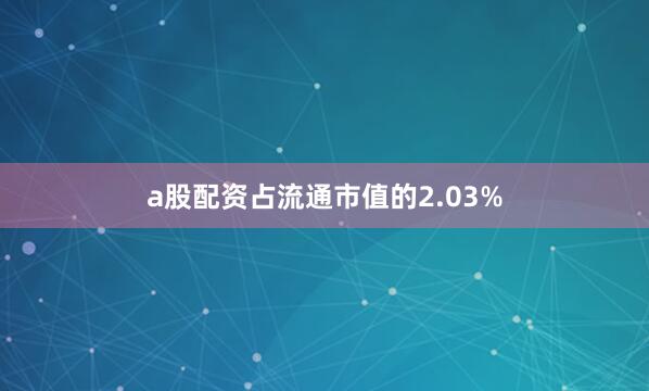 a股配资占流通市值的2.03%