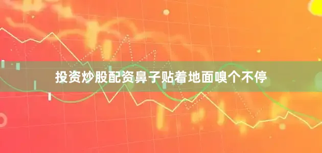 投资炒股配资鼻子贴着地面嗅个不停